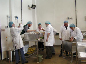 A group of students at one of West Highland Dairy's cheese-making courses.
